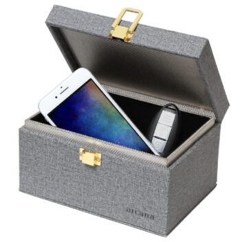 【日本防犯学校 推奨】 arcana リレーアタック防止用キーボックス 電波遮断ボックス 盗難防止